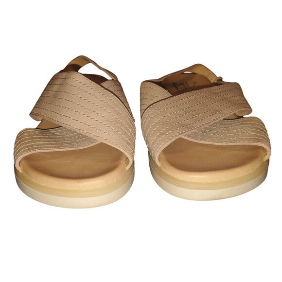 Miz Mooz Size 8.5 EU 38 Kind Pearl Blush Pink Leather Cross-Strap Sandals - Picture 4 of 9